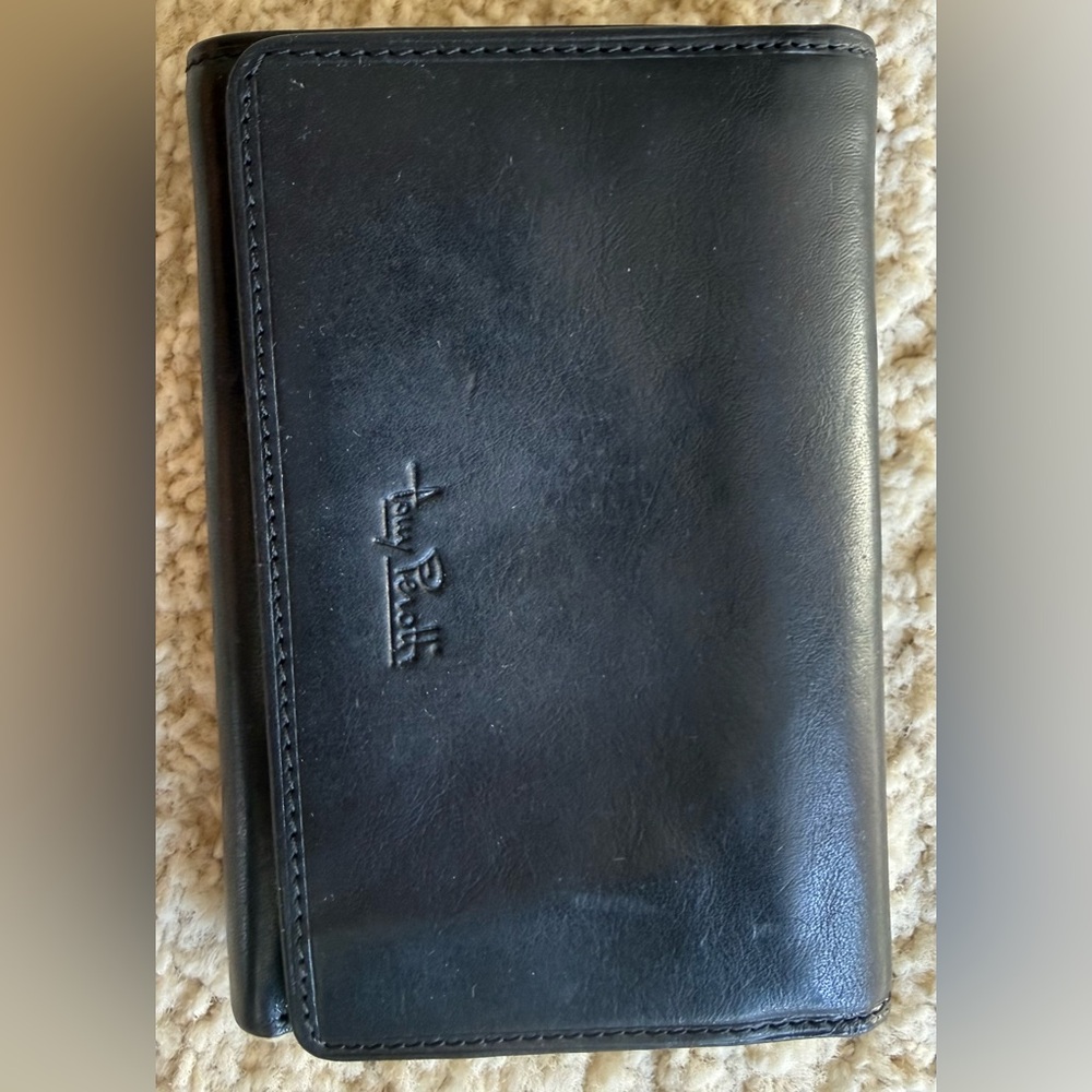 Tony Perotti Black Leather Wallet